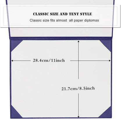 Diploma Cover 8.5” x11” Diploma Holder of Graduation Leatherette Padded - Image 2