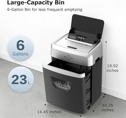 BONSEN 150-Sheet Autofeed Paper Shredder Heavy Duty, 60 Mins Micro-Cut Shredder - Image 8
