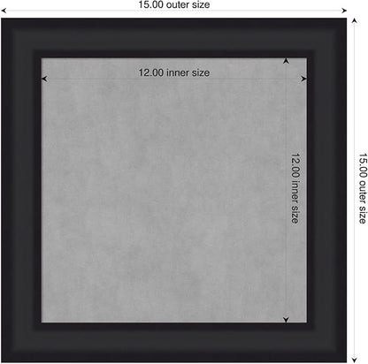 Amanti Art Black Framed Magnetic Board 15x15 X-Small Vision Board - Image 2