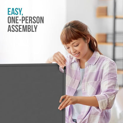 Steel-AID 100-inch Rolling Privacy Room Divider - Image 6