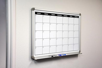 Month Calendar Dry-Erase Scheduling Whiteboard 48" x 36" - Image 2