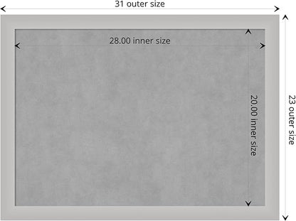 Amanti Art Silver Framed Magnetic Board 23x31 Medium Vision Board - Image 4