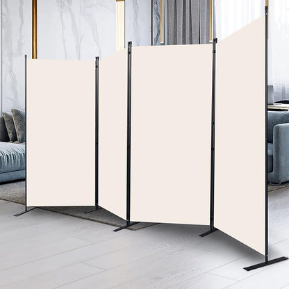 CHOSENM Room Divider, 4 Panel Folding Privacy Screens - Image 6