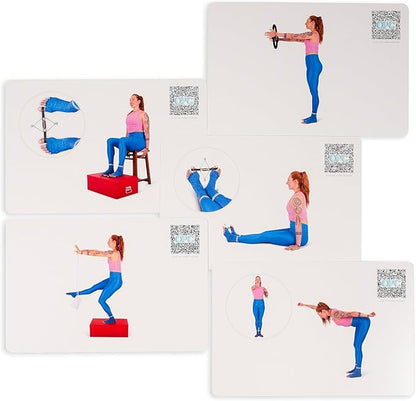OnlinePilatesClasses Pilates Accessories Flashcards, 79 All-Levels Illustrated - Image 3