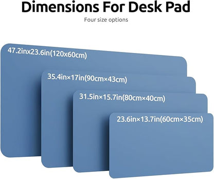 YSAGi Leather Desk Protector, Office Mat, Large Mouse Mat, Non-Slip PU Leather - Image 4