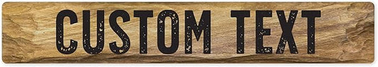 Custom Sign, Custom Street Sign, 11 Font Colors, 13 Font Styles, 4 Hole Options by MySignCenter