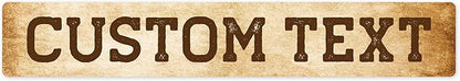 Custom Sign, Custom Street Sign, 11 Font Colors, 13 Font Styles, 4 Hole Options by MySignCenter
