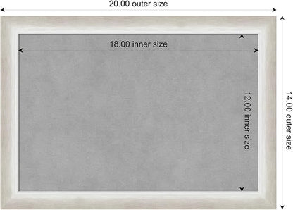 Amanti Art Silver Framed Magnetic Board 14x20 Small Vision Board - Image 4