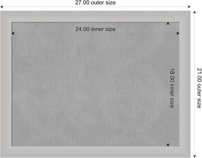 Amanti Art Silver Framed Magnetic Board 21x27 Medium Vision Board - Image 4