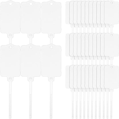 LeonBach 100 PCS Plastic Shipping Tags, 1.46" x 2.48", Waterproof Labels by LeonBach