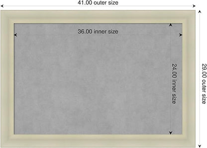 Amanti Art Silver Framed Magnetic Board 29x41 Large Vision Board - Image 2