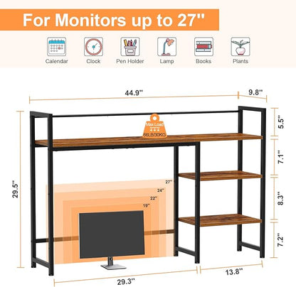 Snughome Desk Shelf, 44.9" Large Desktop Organizer Shelf, Desk Hutch - Image 3