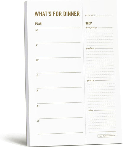 Meal Planning Notepad by TwoTumbleweeds