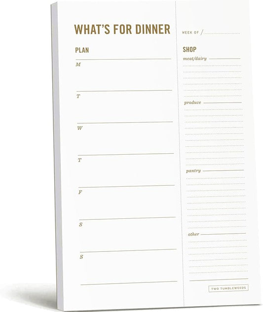 Meal Planning Notepad by TwoTumbleweeds