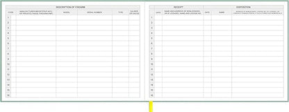 Firearms Acquisition and Disposition Record Book – Firearm Log Book, A&D Gun - Image 3