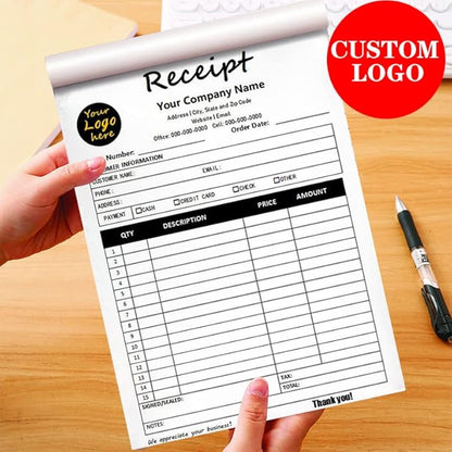 Personalized Invoice Book Custom 2 Part/3 Part Receipt Book Quote Estimate - Image 7