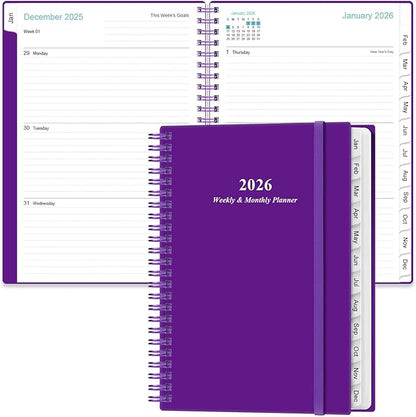 2026 Planner - Planner 2026 from January 2026 - December 2026, Weekly & Monthly by Heveboik