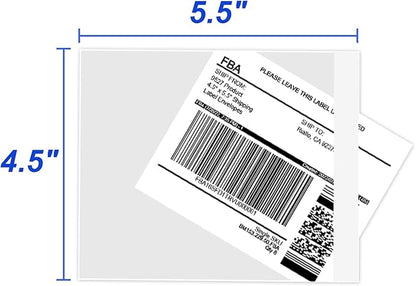 9527 Product 4.5" x 5.5" Clear Adhesive Top Loading Packing List/Shipping Label - Image 3