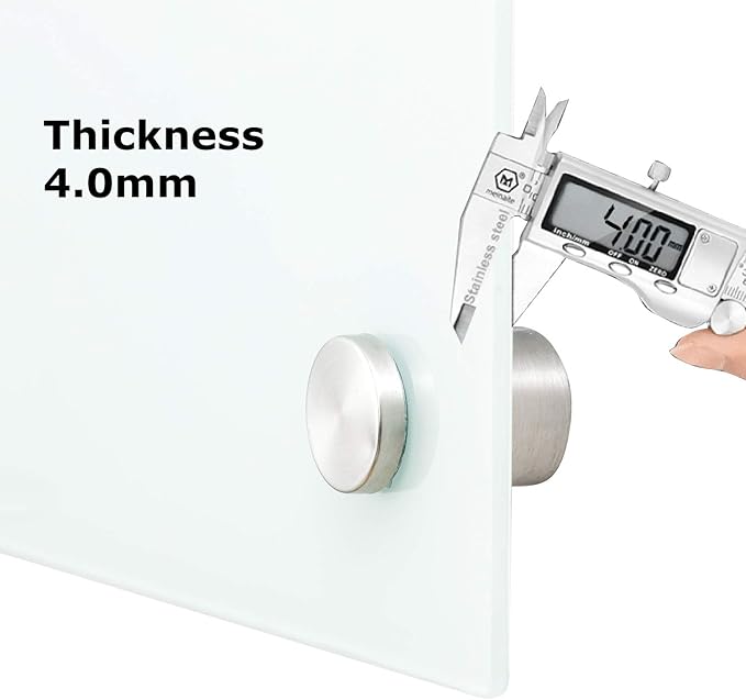 Glass Whiteboard 6'x 4', Magnetic Dry Erase Board, Large Framless Glass White - Image 3