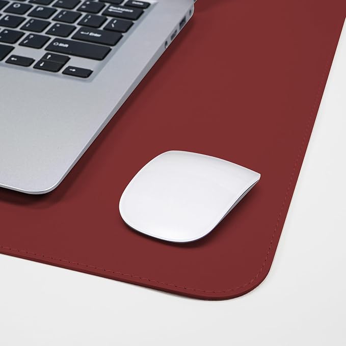 Desk Mat 35" x 17" Leather Desk Pad Protector - Image 7