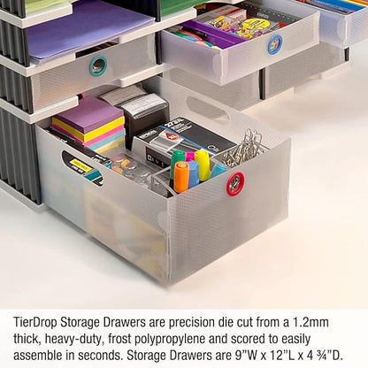Ultimate Office TierDrop Storage Drawers Measure 9w x 12d x 4 3/4 Inches High - Image 4
