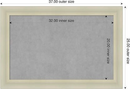Amanti Art Silver Framed Magnetic Board 25x37 Large Vision Board - Image 2