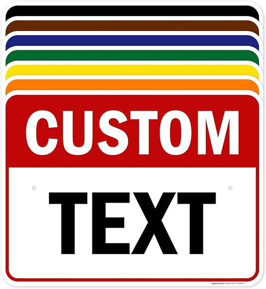Custom Sign, Custom Sign for Business, Indoor/Outdoor use. 18x24 Inches by MySignCenter