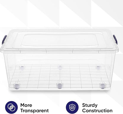 Superio Storage Bins with Lids, Stackable Totes, BPA Free, Odor Free, Organizer - Image 7