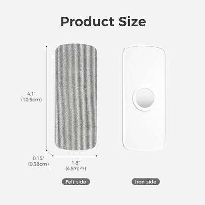 CLICK CLEAN 6-Pack Replaceable Felt Pads, Magnetic Whiteboard Eraser Felt Pads - Image 8