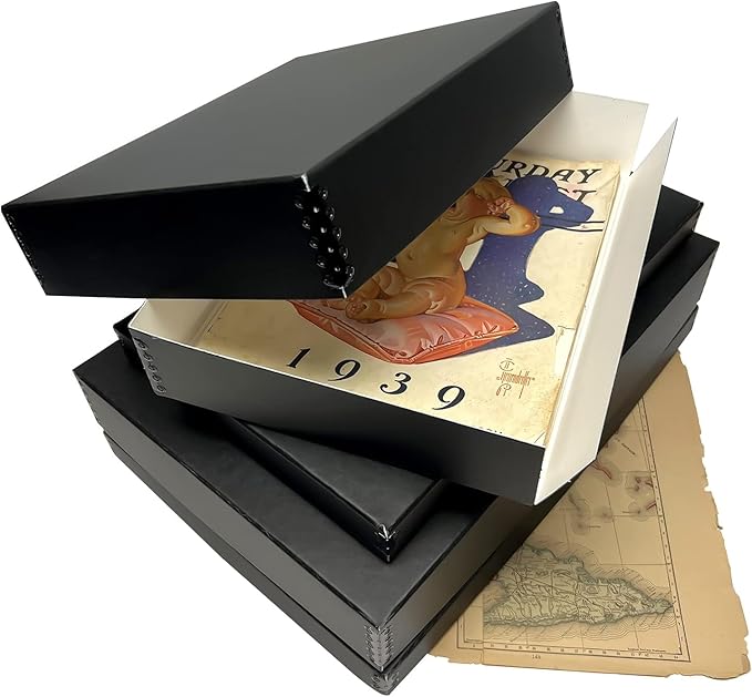 Lineco Museum Archival Storage Box, 13.75x19.75x1.5 in. Drop Front Design. - Image 9