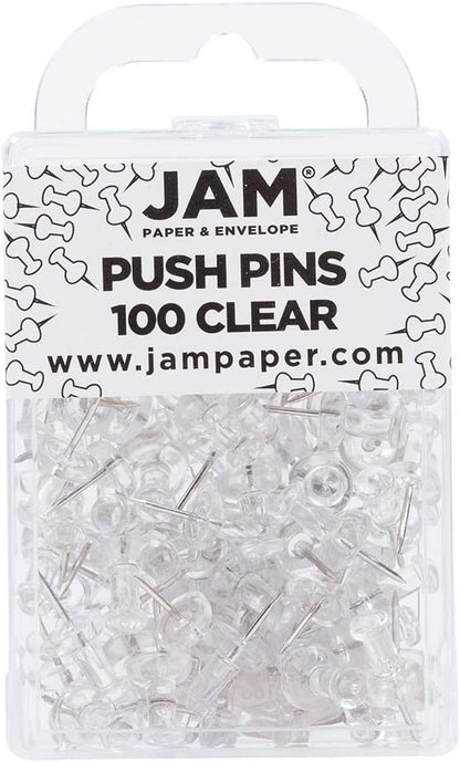 JAM PAPER Colorful Push Pins by JAMPaper