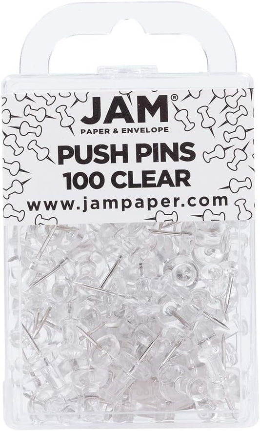 JAM PAPER Colorful Push Pins by JAMPaper