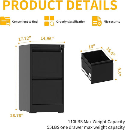 Reegangfa 2 Drawer File Cabinet - Image 3