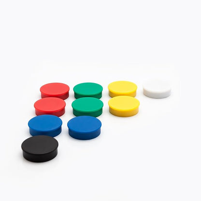 Bullseye Office 24 Round Green Fridge Magnets, Button Shaped, Small Colorful - Image 4