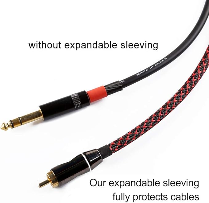 25ft - 3/4 inch PET Expandable Braided Sleeving – BlackRed – Alex Tech Braided - Image 2