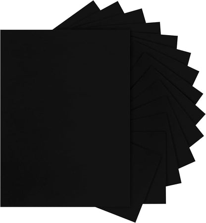 Silunkia 40 Sheets Black Cardstock 8.5 x 11 Printer Paper, 200gsm/75lb by Silunkia