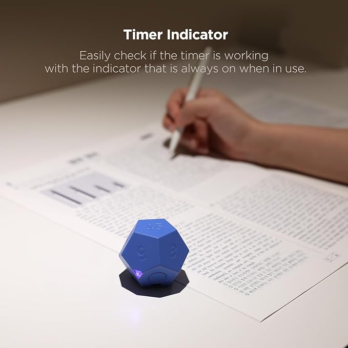 mooas Dodecagon Time Ball Rechargeable Mini Timer, 11 Preset Times, Desk & - Image 4