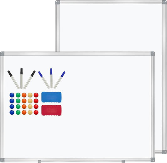 H-Qprobd 4' x 3' Whiteboard Dry Erase White Board by H-Qprobd