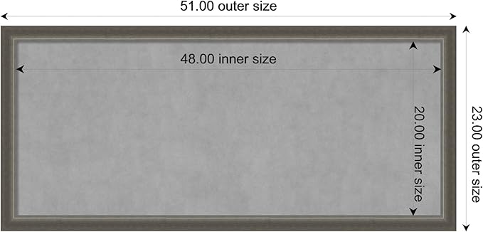 Amanti Art Silver Framed Magnetic Board 23x51 Oversize Vision Board - Image 4
