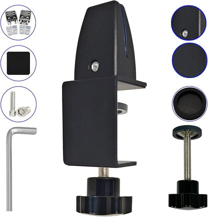 Jhanw Desk Divider Clamp For 1/8" To 0.51" Panel, Adjustable Desk Partition - Image 3