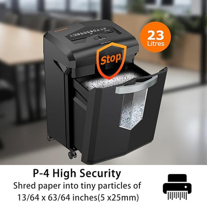bonsaii 18 Sheet Heavy Duty Cross-Cut Paper and Credit Card Shredder, 6 Gallon - Image 5