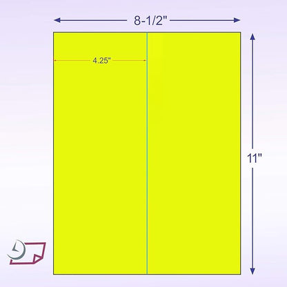 NextDayLabels - 8-1/2 x 11 Neon Color High Light Fluorescent Labels - Image 2