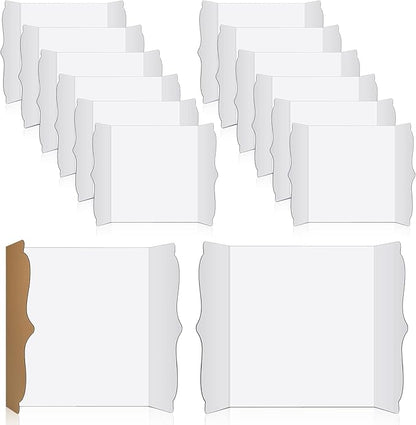 15 Pcs Trifold Presentation Board 12 x 20 Inch Trifold Poster Board Portable by Censen