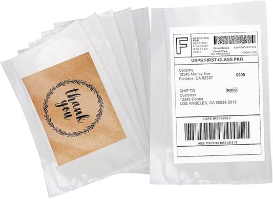Coopaty Packing List Envelopes 7.5"x5.5" Pouches Invoice Enclosed Adhesive Bags by COOPATY