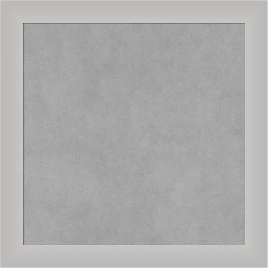 Amanti Art Silver Framed Magnetic Board 19x19 Small Vision Board by AmantiArt