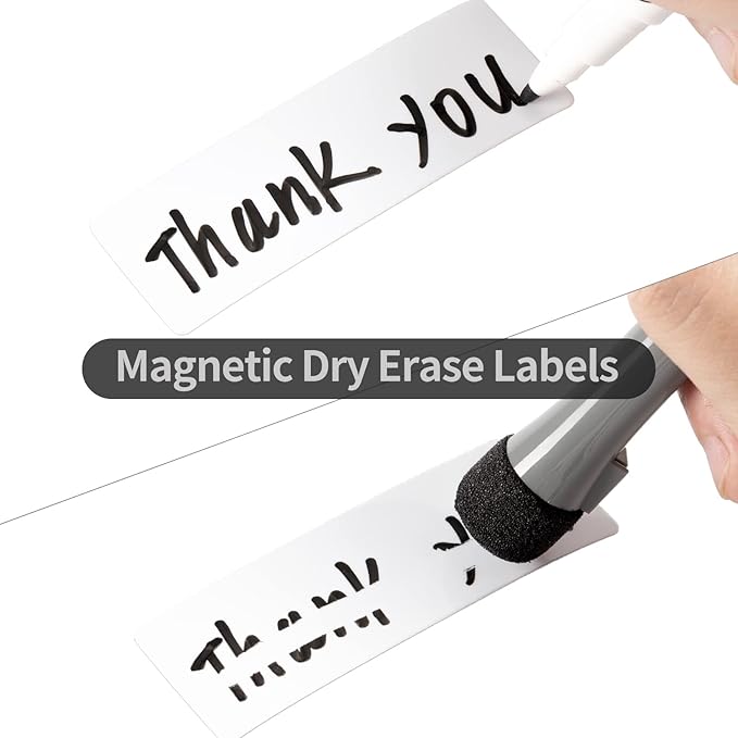 OQUYDEA 100-Pack Dry Erase Magnetic Labels - Image 3