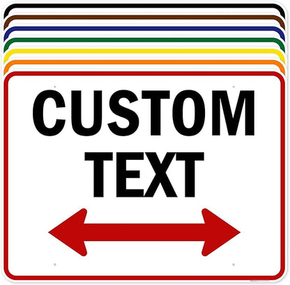 Custom Arrow, Custom Directional Sign, Two Way Arrow, 36x48 Inches, Rust Free by MySignCenter