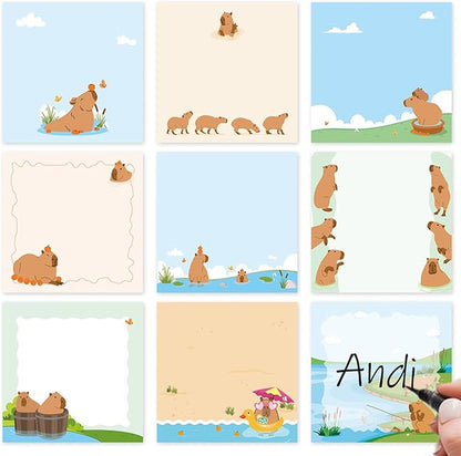 Lovarywow Capybara Sticky Notes Gifts by Lovarywow
