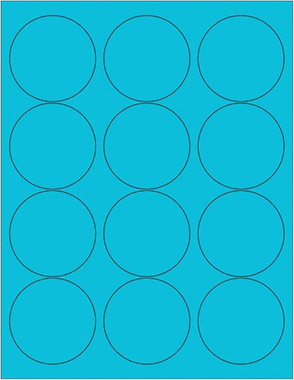 NextDayLabels - 8-1/2 x 11 Neon Color High Light Fluorescent Labels by NextDayLabels