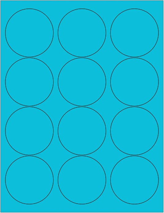 NextDayLabels - 8-1/2 x 11 Neon Color High Light Fluorescent Labels by NextDayLabels